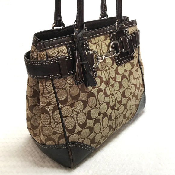 Coach Monogram Satchel Tote Bag E06J10247 - Picture 2 of 9